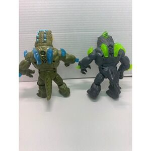 Heroes of Goo Jit Zu Goo Shifters Primal Rock Jaw and Thrash Action Figures Lot